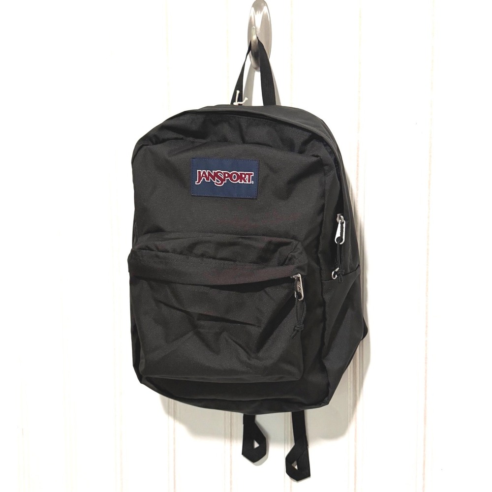 JanSport SuperBreak One Black Backpack School Bag JS00T501008 26L NEW